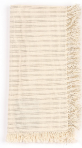 Manor Stripe, Taupe Napkins - Set of 4