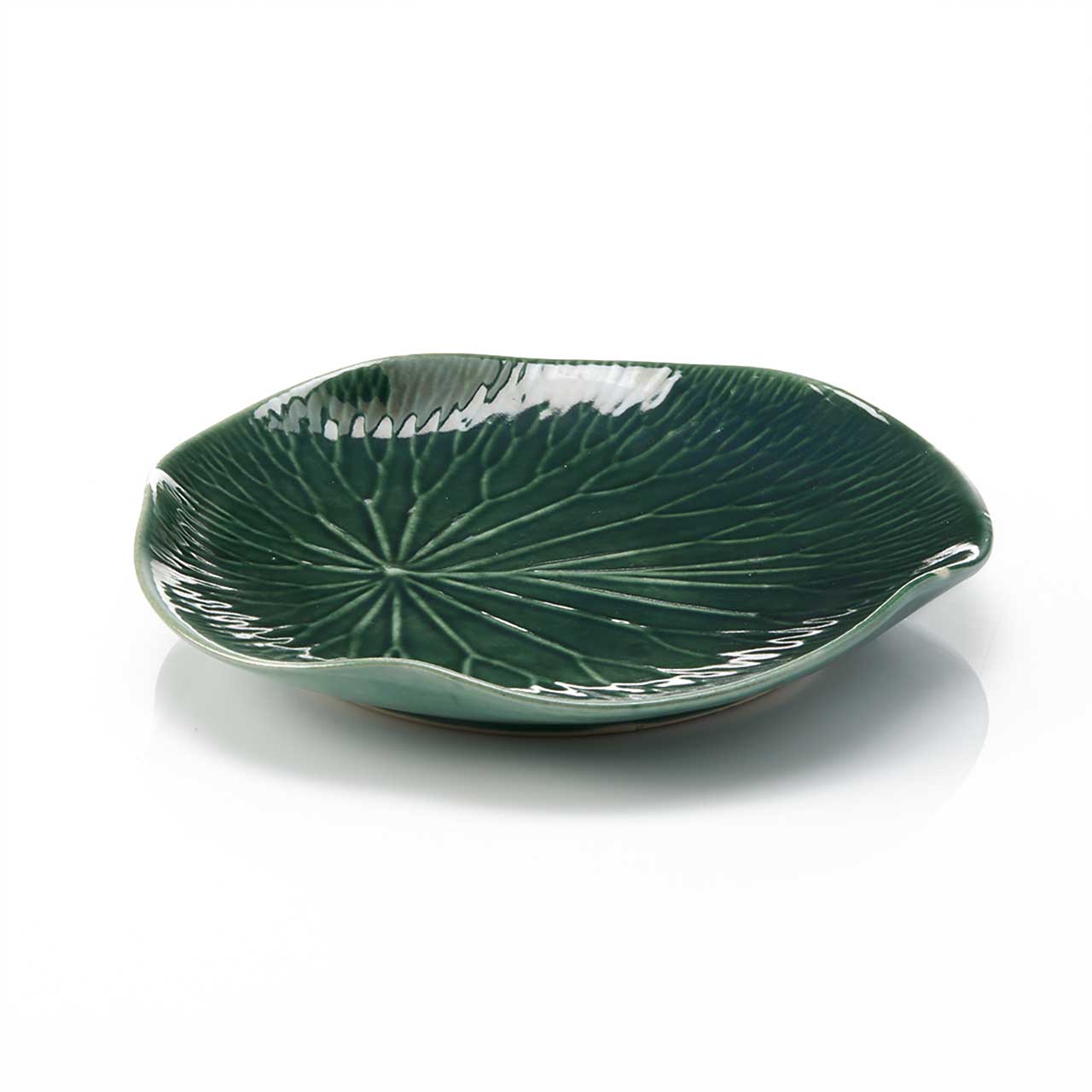 Lotus Leaf Ceramic Dinner Plate