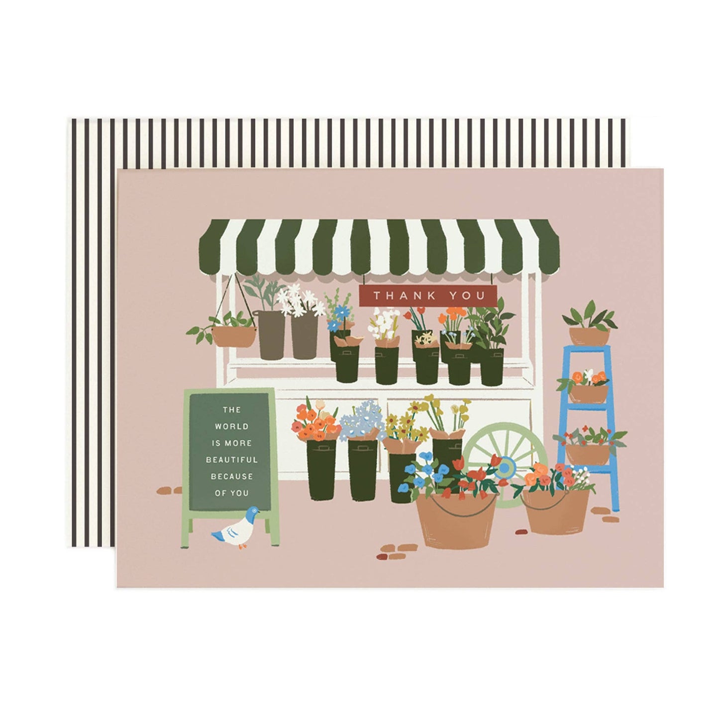 Flower Stall Thank You Card
