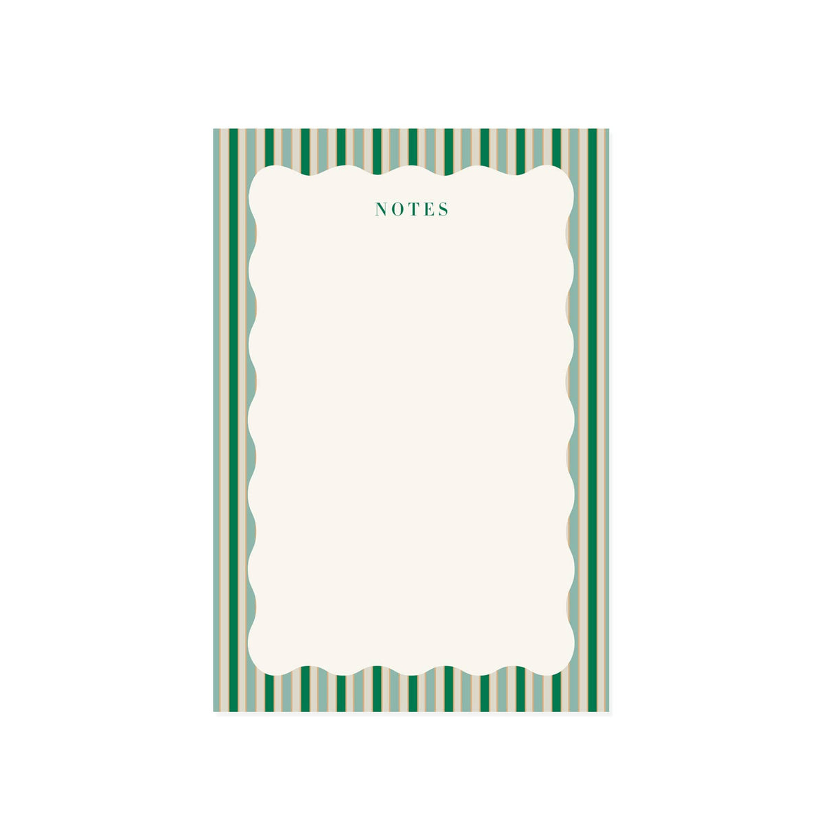 Stripes and Scallops Notepad