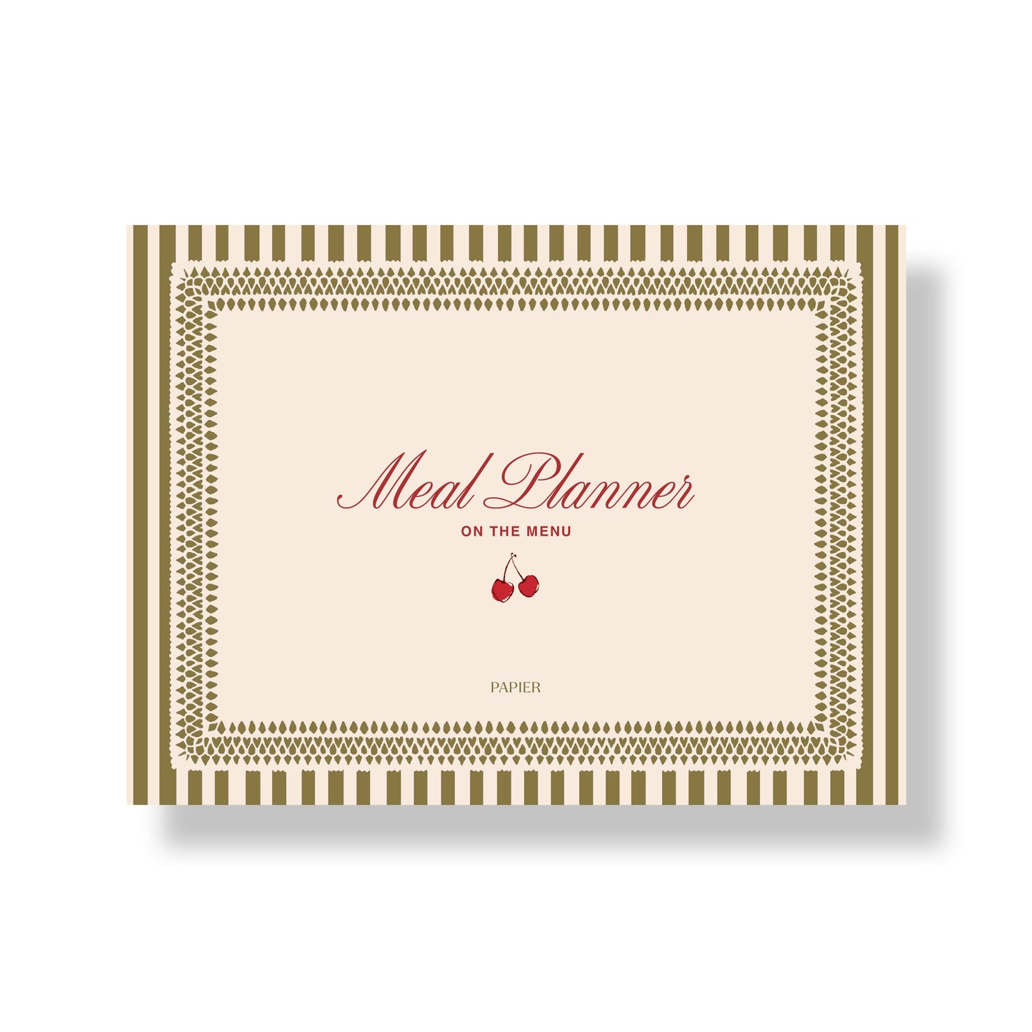 Cherry Undated Weekly Meal Planner