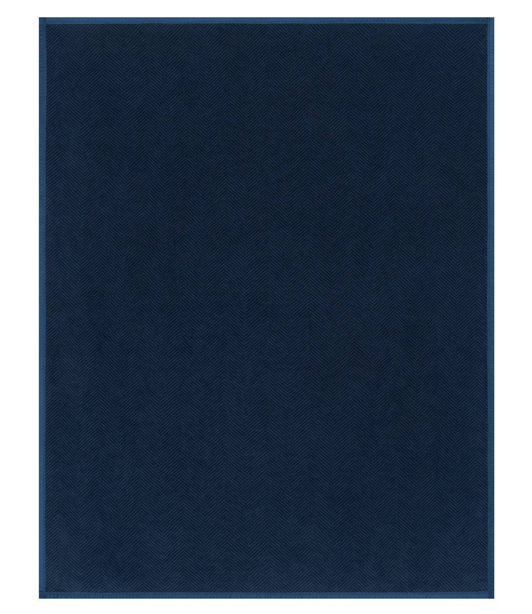 Deep Sea Harborview Herringbone Blanket