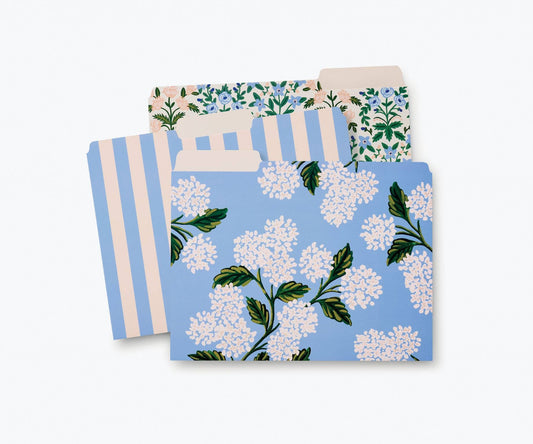 Hydrangea File Folder Set