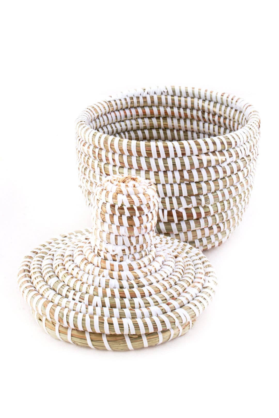Miniature White Warming Basket