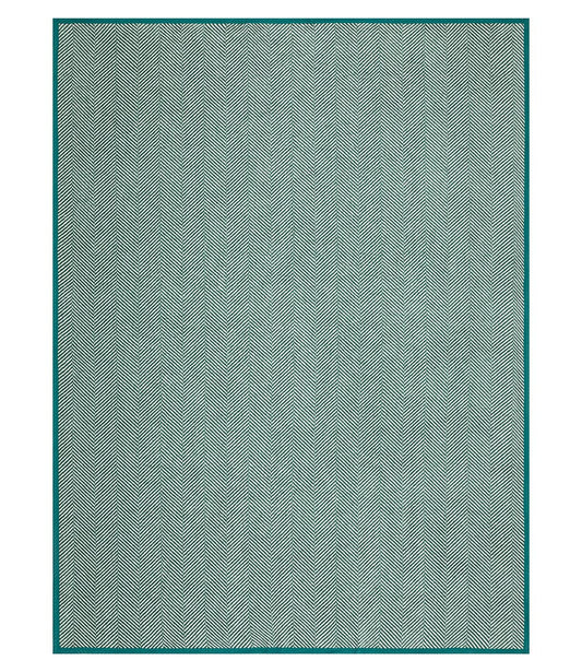 Harborview Herringbone Evergreen Blanket