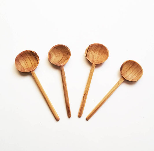 Olive Wood Coffee Spoons