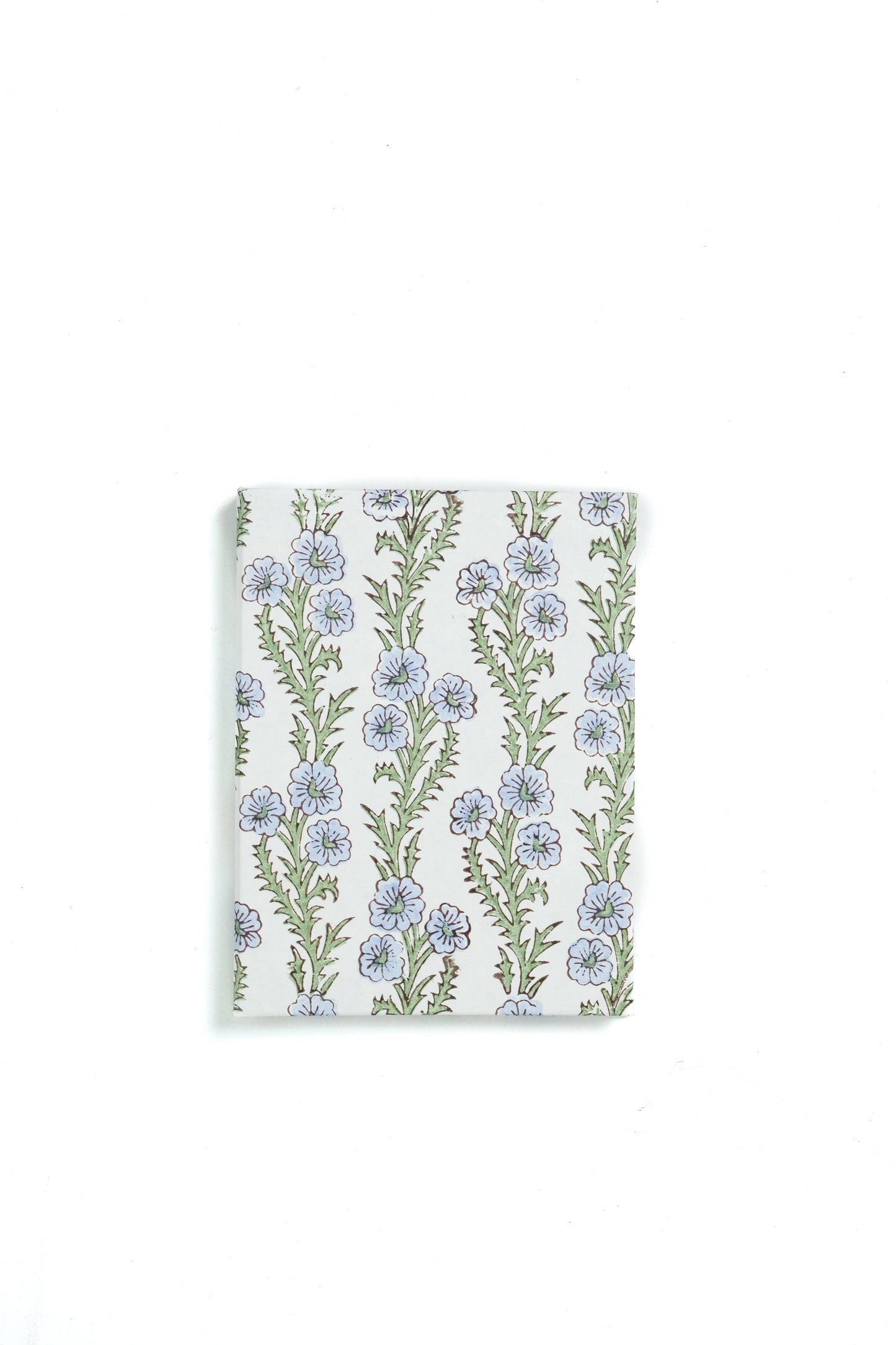 Blockprint Picture Frame Folding Book, 4x6 in Forget-Me-Not