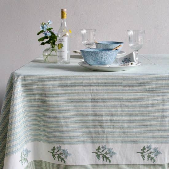 Tablecloth (62" x 106") Edelweiss Stripe