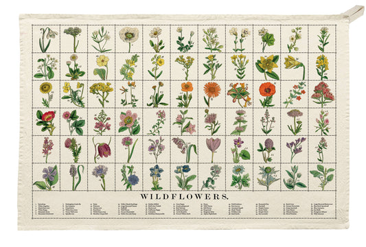 Wildflower Organic Cotton Tea Towel