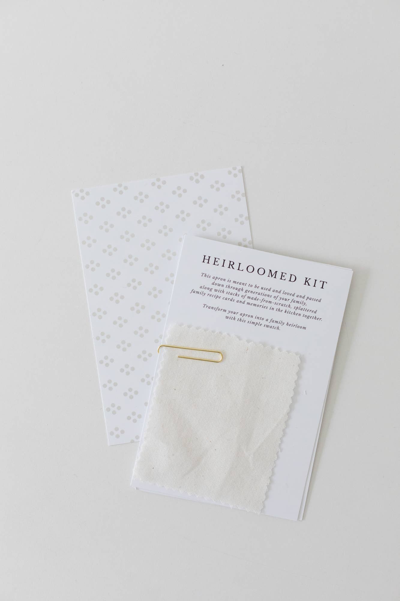 Keepsake Jar Linen Child Apron Oatmeal