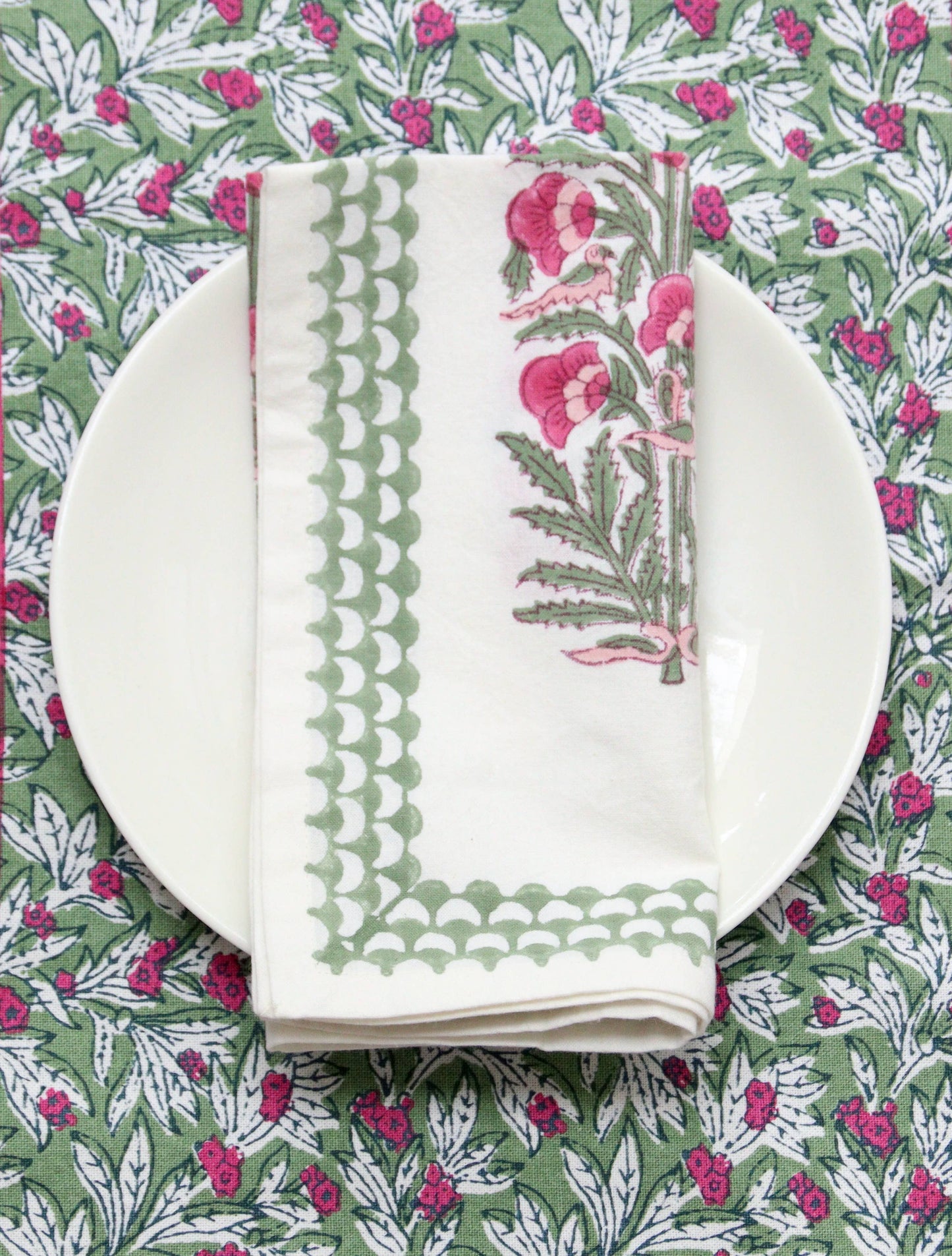 Nightingale Carmine Napkins (Set of 4)