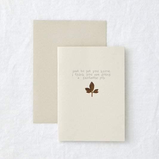 Fantastic Job Card