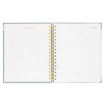 2025-2026 Dusty Blue Spiral Academic Planner
