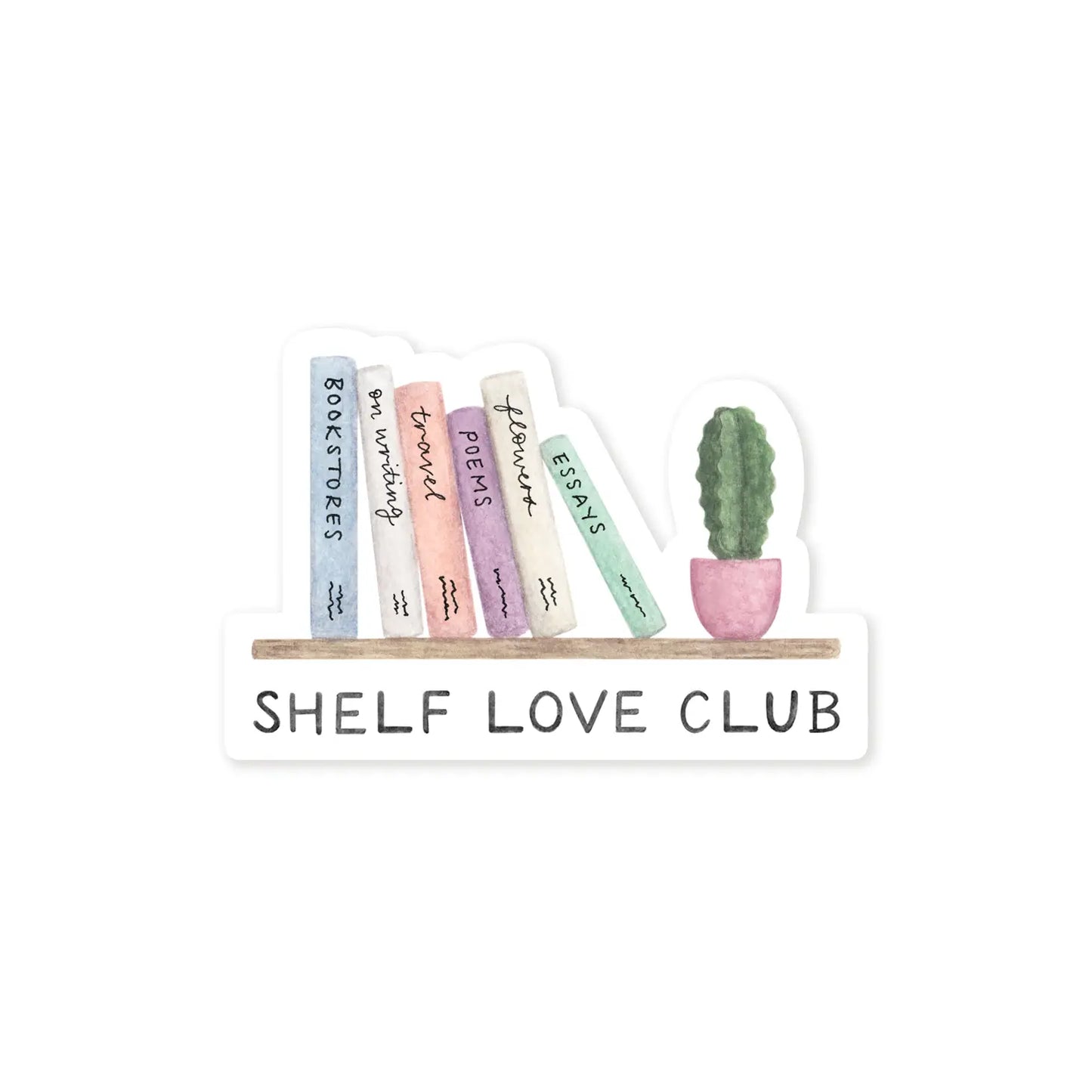 Shelf Love Club Sticker