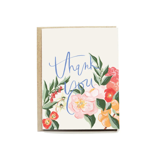 Orange Blossom Thank You Greeting Card