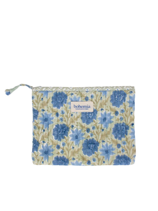 Floribunda Zip Pouch, Sage