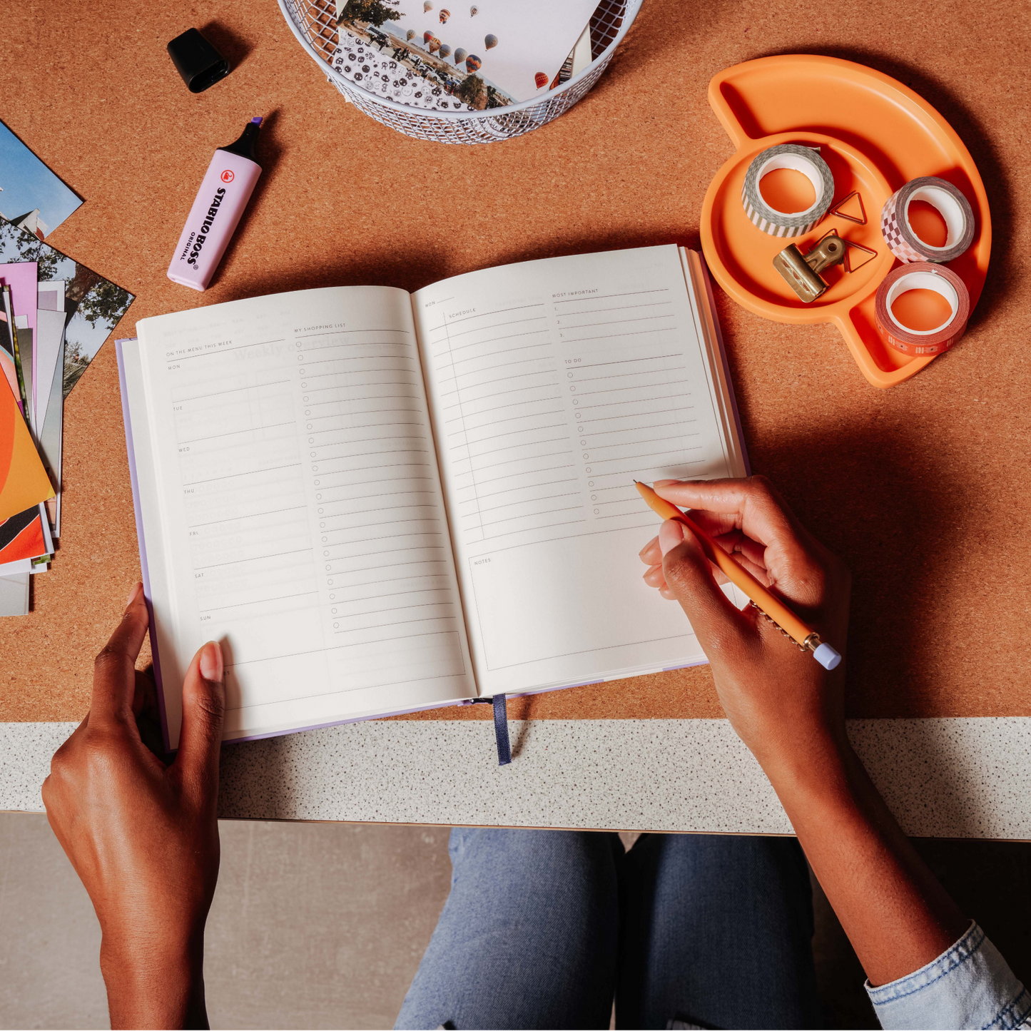 Hardcover Undated Daily Planner
