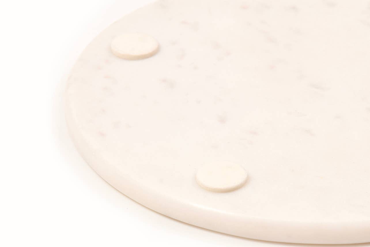 White Marble Rolling and Cheese Board