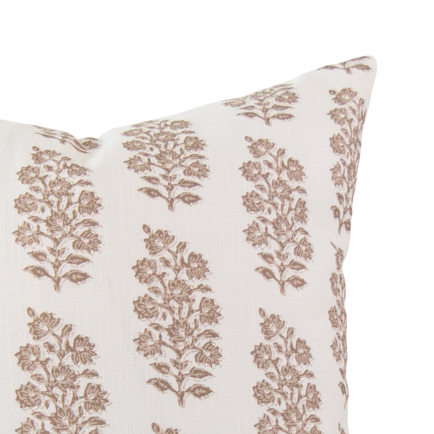 Millie Oyster Block Print Bouquet Pillow