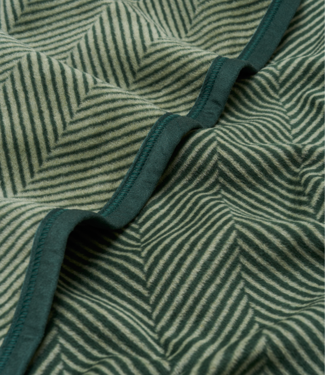 Forest Green Harborview Herringbone Original Blanket
