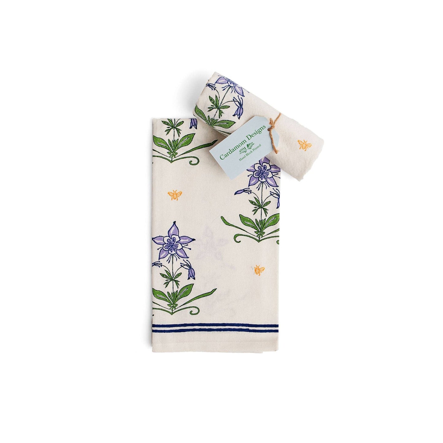 Columbine Kitchen Towel in Violet