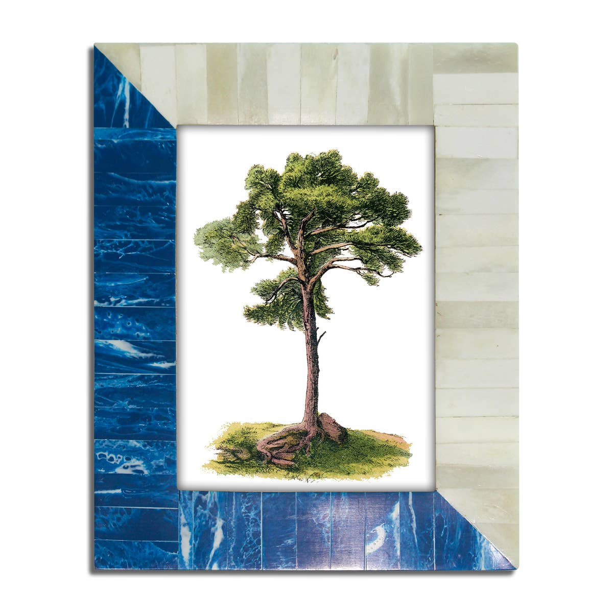Blue & White 5X7" Frame