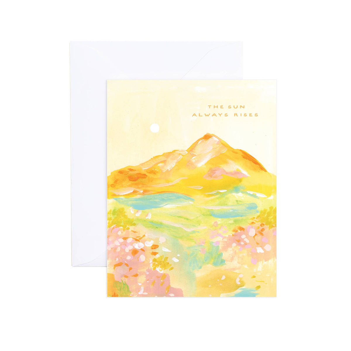 Leigh Floral Sunrise Encouragement Greeting Card
