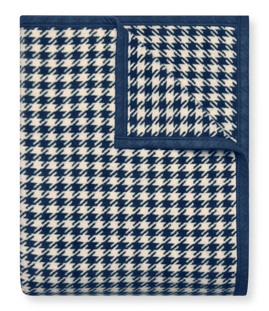 Houndstooth Navy Family-Size Blanket