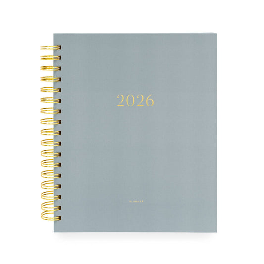 2026 Dusty Blue Signature Spiral Planner
