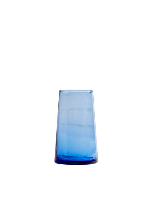 Blue Moroccan Cone Glass