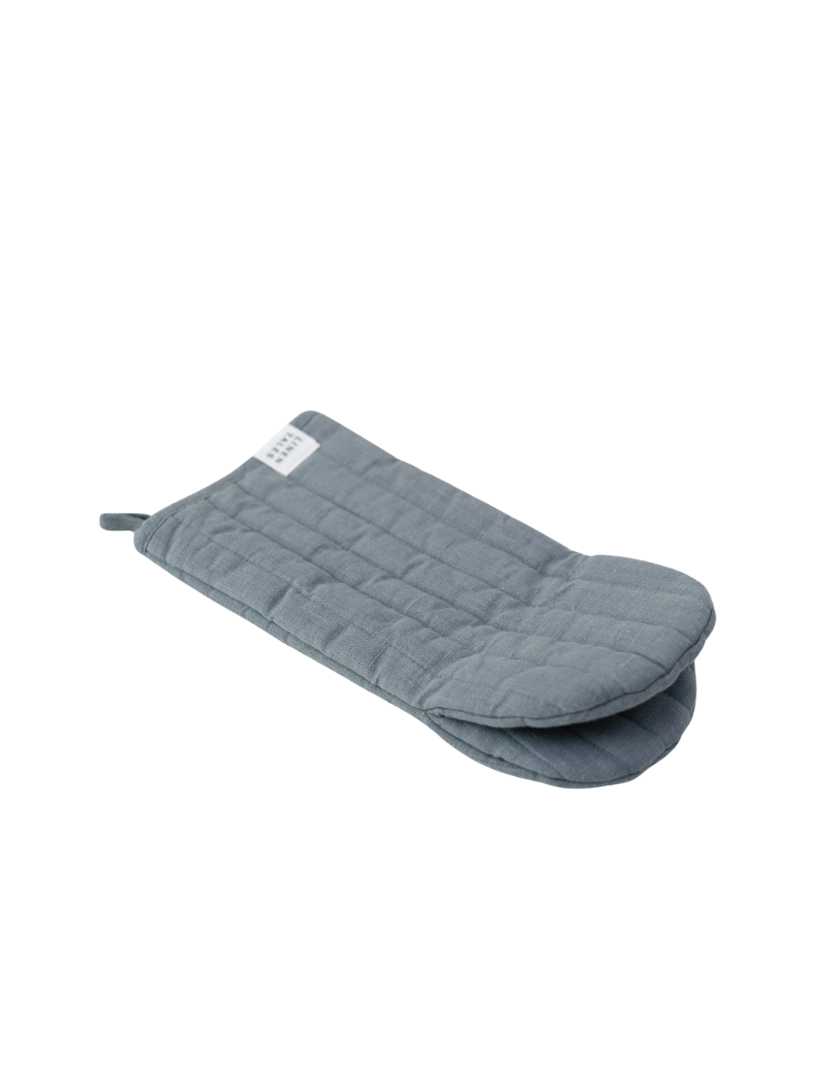 Blue Fog European Linen Oven Mitt