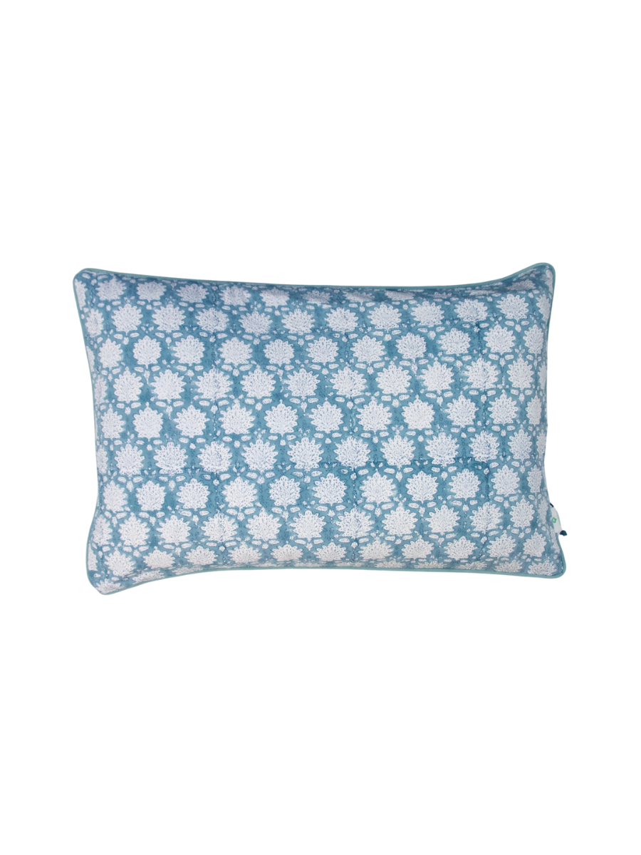 Breezy Blue Throw Pillow