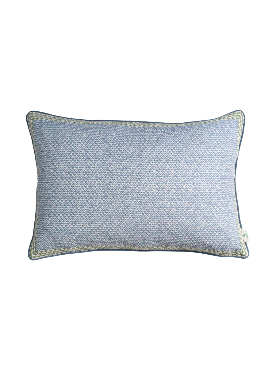 Chi Chi Blue Throw Pillow