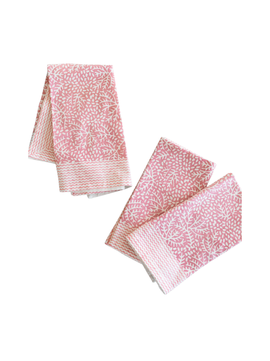 Floral Coral Napkin (Set of 4)