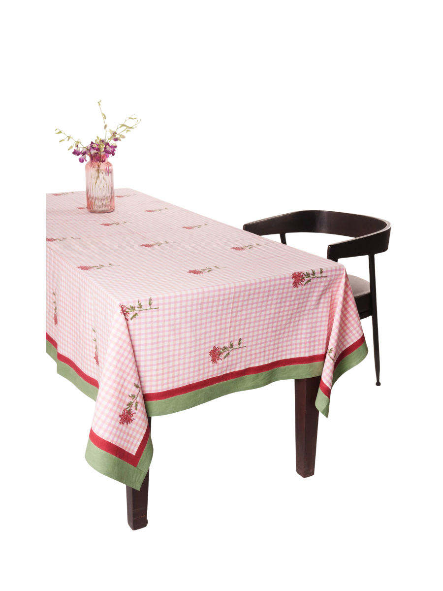 Dahlia Gingham Tablecloth (60" x 90")
