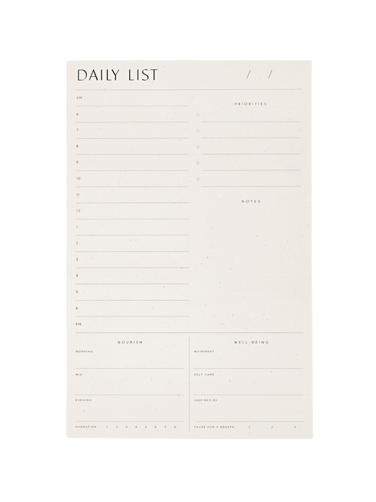 Daily List Pad