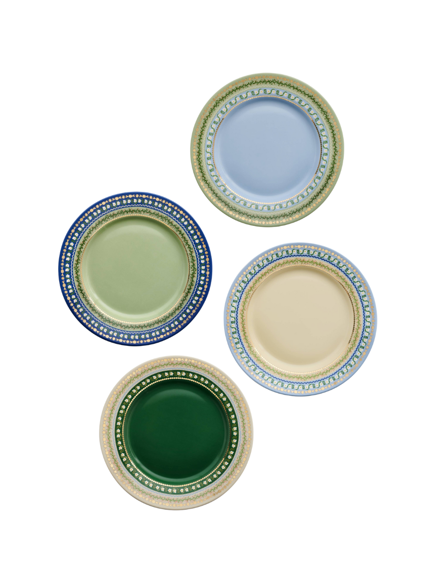 Delphine Porcelain Dessert Plate Set