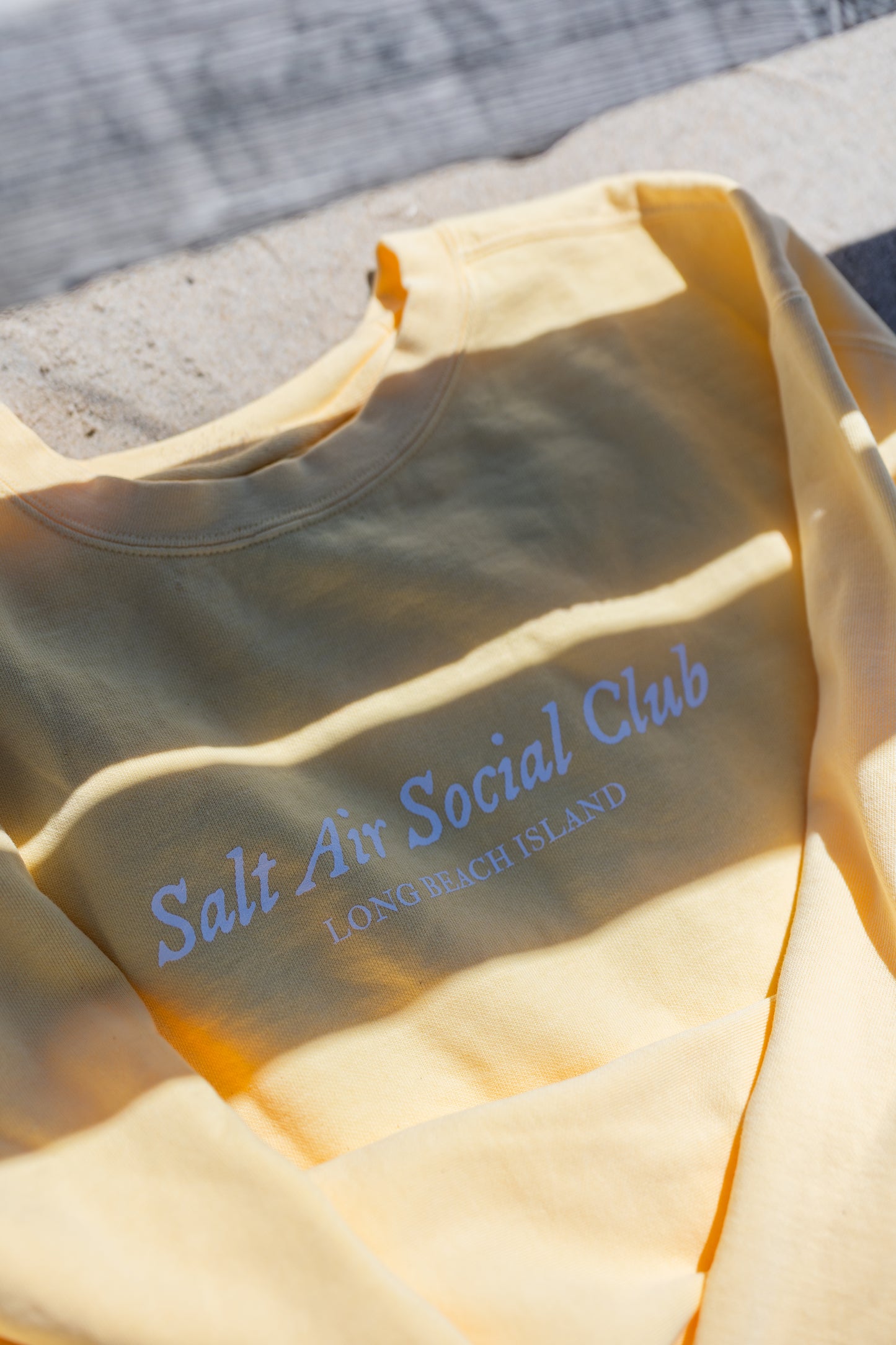 Salt Air Social Club Sweatshirt, Butter Yellow