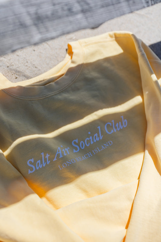 Salt Air Social Club Sweatshirt, Butter Yellow