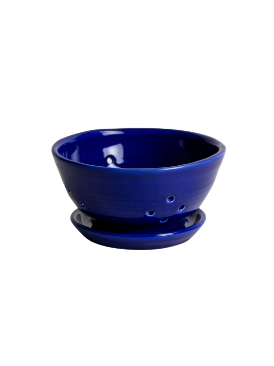 Berry Colander with Saucer: Midnight Blue