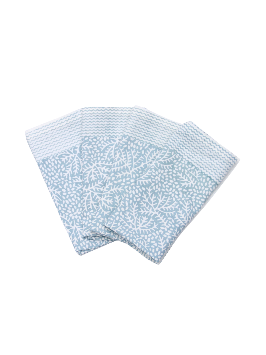 Napkin Floral Minimal Blue (Set of 4)