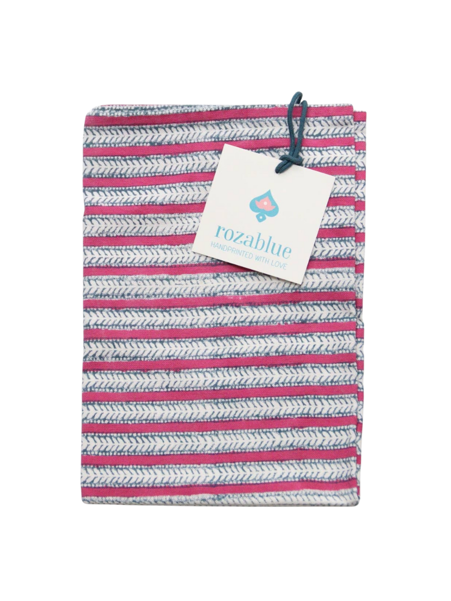 Funky Stripes Carmine Tea Towel