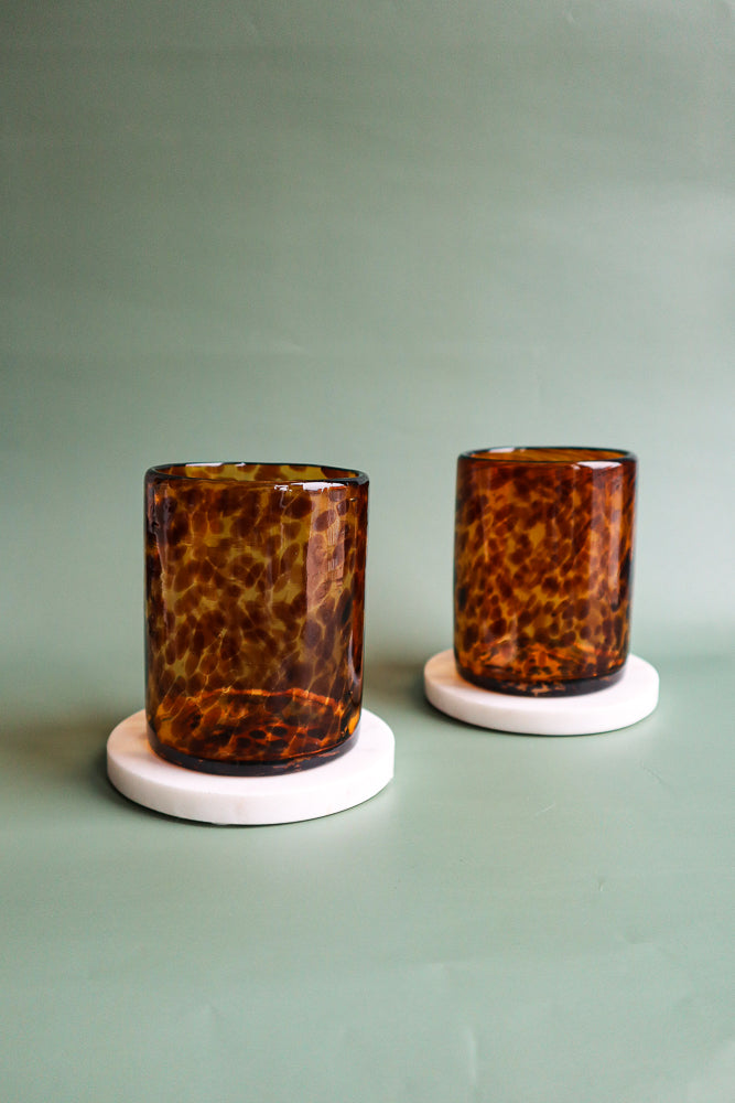 Tortoiseshell Short Glass