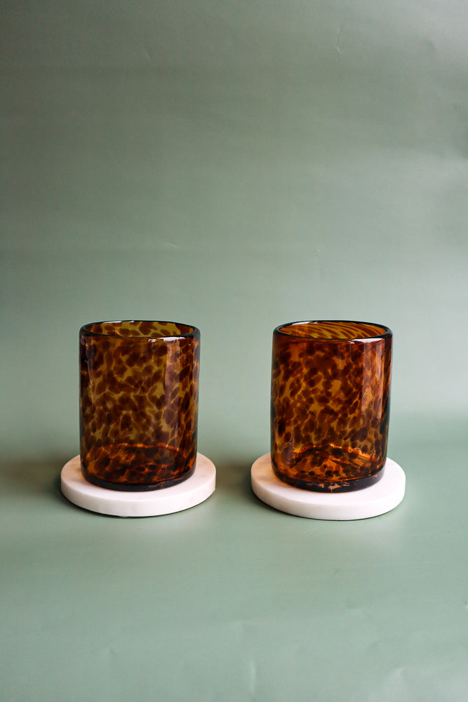 Tortoiseshell Short Glass