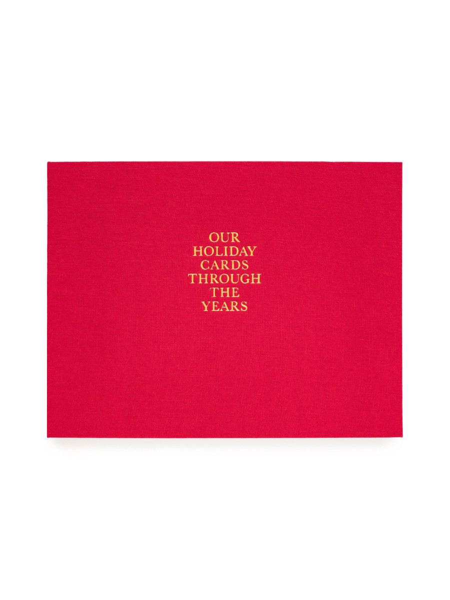 Red Holiday Card Book