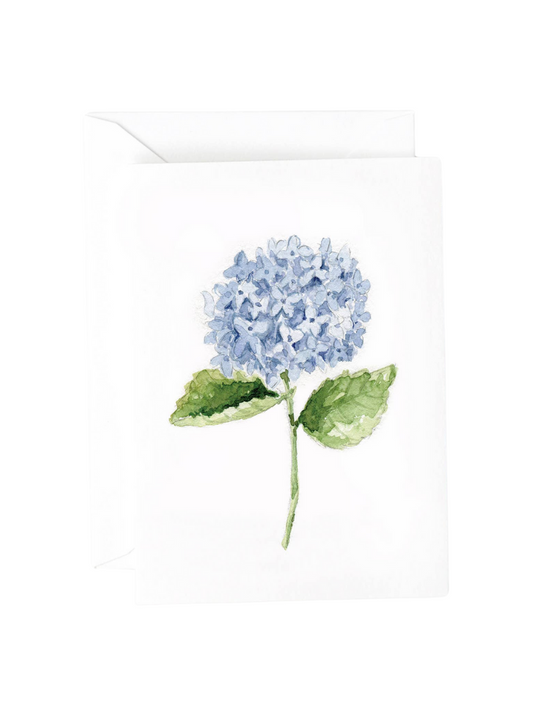 Hydrangea stem mini notecard