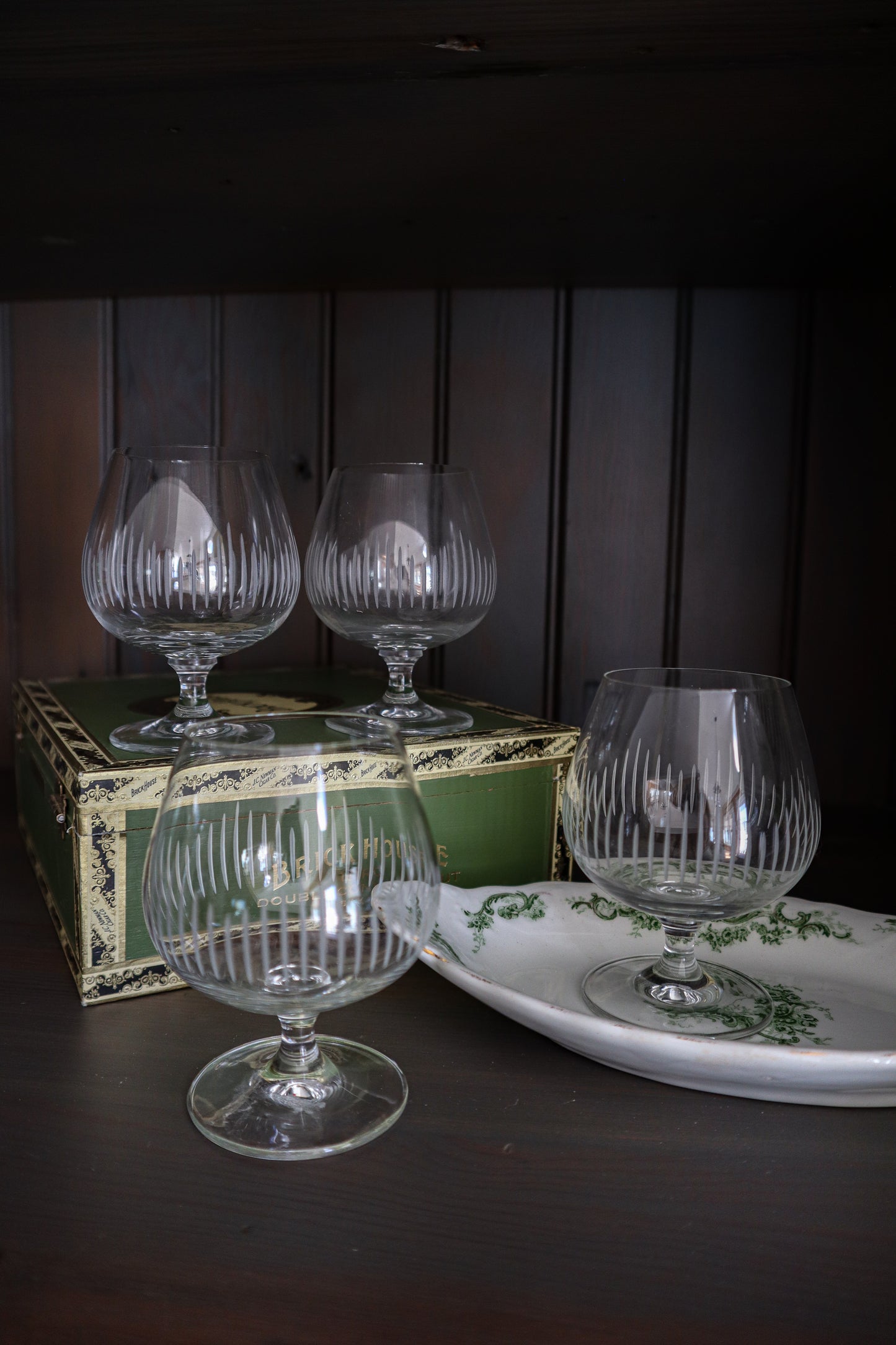 (Set of 4) Vintage Brandy Glasses