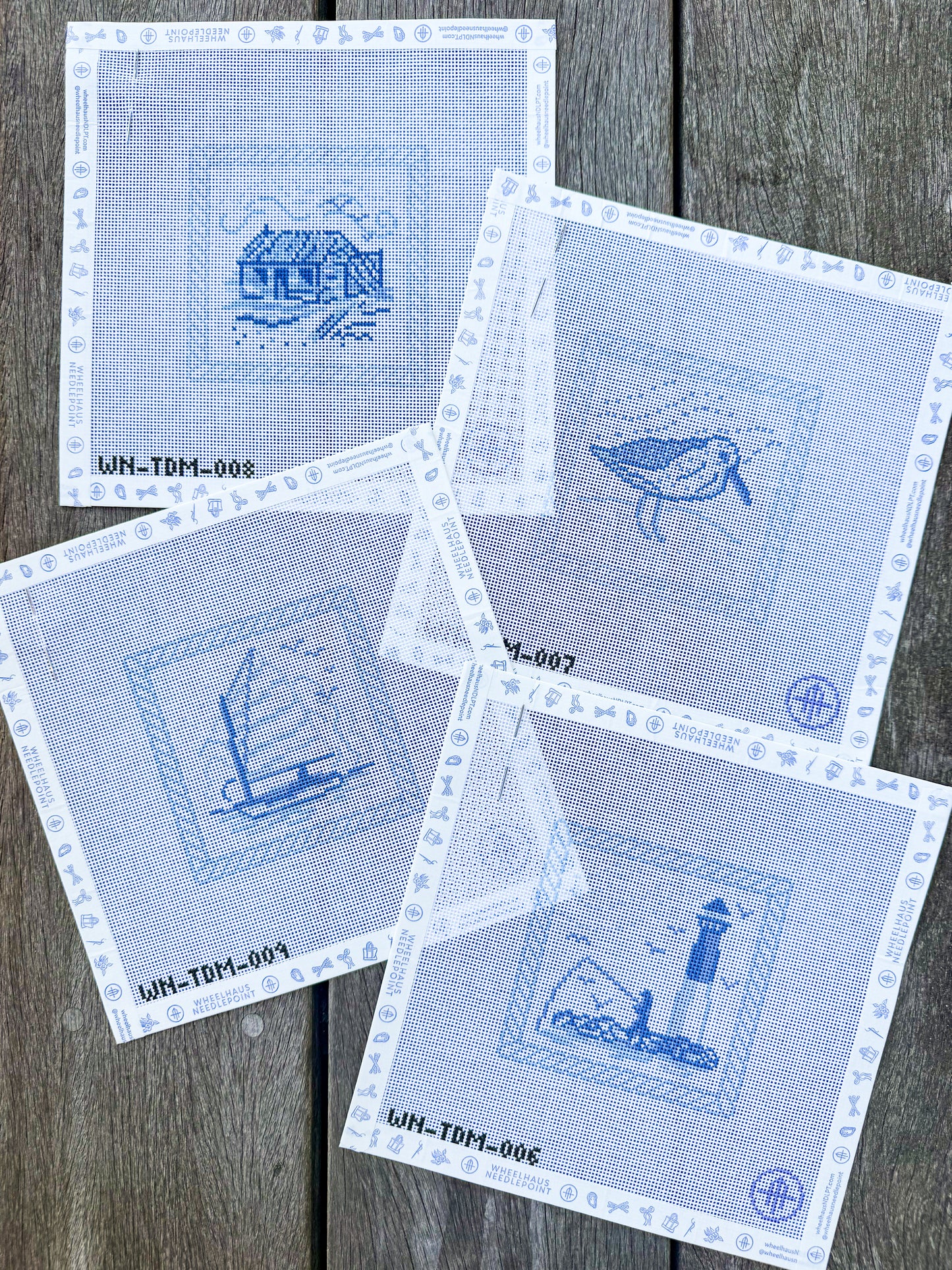 LBI Toile, Sandpiper Coaster Canvas