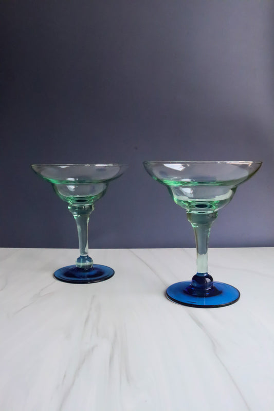 (Set of 2) Vintage Margarita Glasses