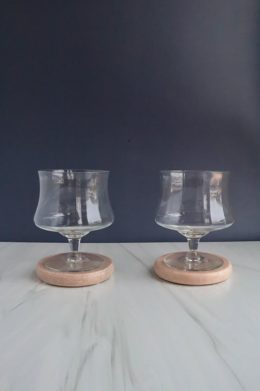 (Set of 2) Vintage Cocktail Glass